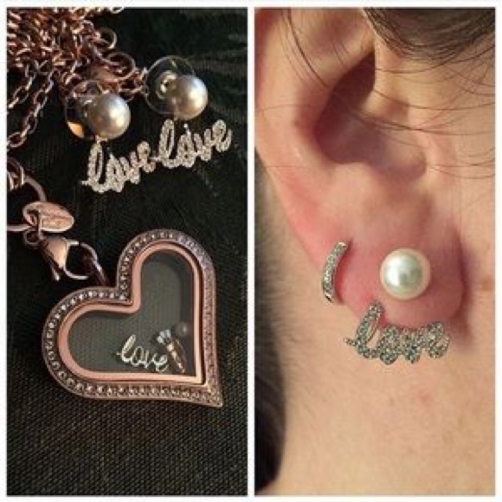 Pearl Stud With Love Halo O2